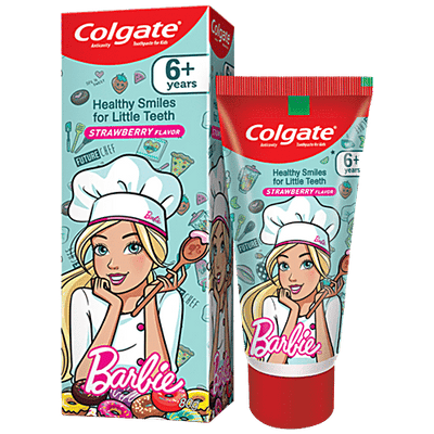 Colgate Kids Toothpaste - 6+ Years, Strawberry Flavour, Barbie