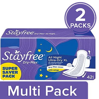 STAYFREE Dry Max All Nights XL - Sanitary Pads For Women