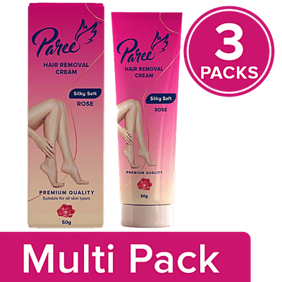 Paree Hair Removal Cream - With Rose, Makes Skin Smooth & Soft