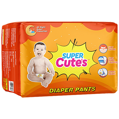 Super Cute's Wonder Pullups Diaper - Super Soft Feel, Wetness Indicator, Small, 4-7 kg