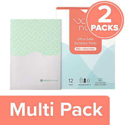 Nua Ultra-Thin Rash-Free Pads - Large, With Disposal Covers