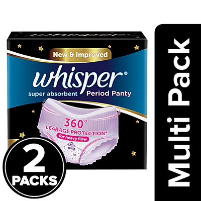 Whisper Period Panties - M To L, For Heavy Flow
