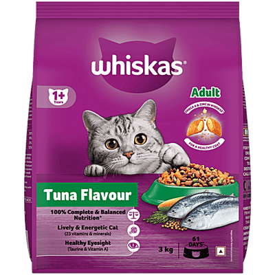 Whiskas Adult Dry Cat Food - Tuna Flavour, 1+ Years