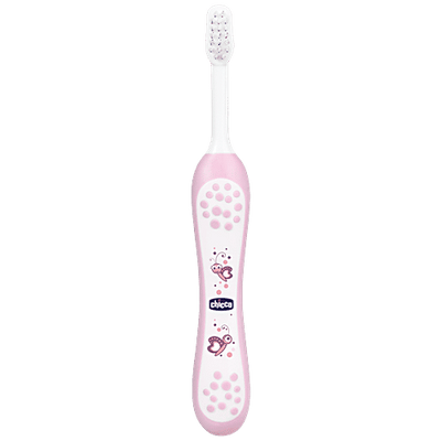 Chicco Baby Toothbrush- 6M-36M Pink