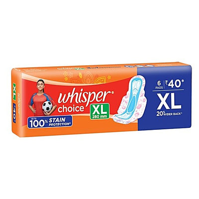 Whisper Choice Sanitary Pads - XL