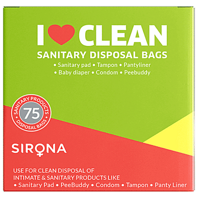 SIRONA Sanitary Disposal Bags for Discreet Disposal of Intimate Products