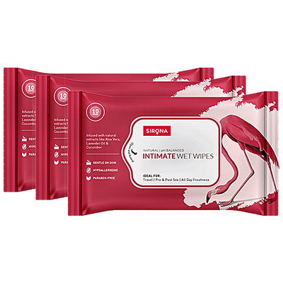 SIRONA Natural Intimate Wet Wipes