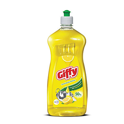Giffy 2X Faster Concentrated Dish Wash Gel - With Active Salt & Lemon