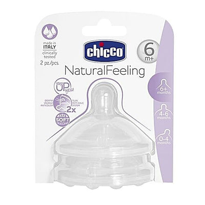 Chicco Baby Bottle Silicone Teat Fast Flow - 6m+