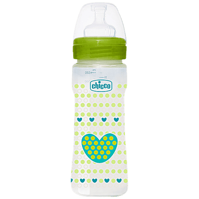 Chicco Baby Feeding Bottle Fast - Green, 4m+