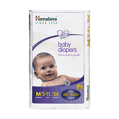 Himalaya Baby Diapers - Medium, 5-11 kg, With Anti-Rash Shield