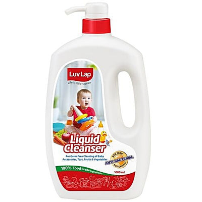 LuvLap Anti-Bacterial Baby Bottle Accessories & Vegetable Liquid Cleanser