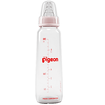 Pigeon Baby Glass Feeding Bottle - Pink
