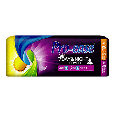 Pro-Ease Day & Night Combo Sanitary Pads - XL