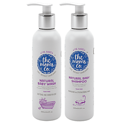 The Moms Co Natural Tear-Free Baby Shampoo + Baby Wash