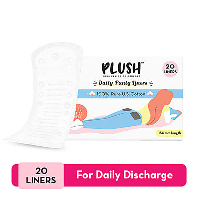Plush 100% Pure US Cotton Panty Liners