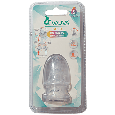 Vauva Silicone Feeding Nipple/Teat Regular Neck - Size S