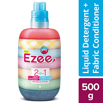 Godrej Ezee 2-in-1 Liquid Detergent + Fabric Conditioner - For Regular Clothes