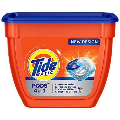 Tide Matic 4 In 1 PODs Detergent - 1 POD Is 1 Wash In Washing Machine