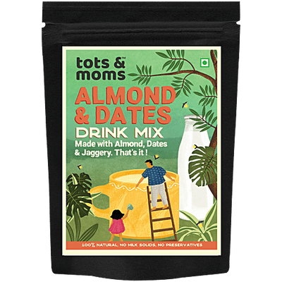 Tots and Moms Foods Organic Drink Mx - Almond & Dates With Jaggery