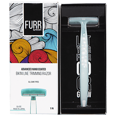 Furr By Pee Safe Bikini Line Triming Razor, Advanced Nano Coated, All Skin Types