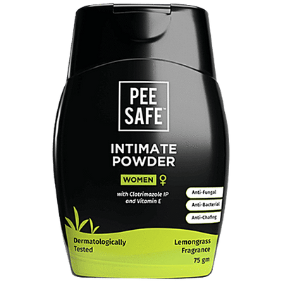 Pee Safe Intimate Powder For Women - Anti-fungal, Anti-bacterial, Anti-chafing