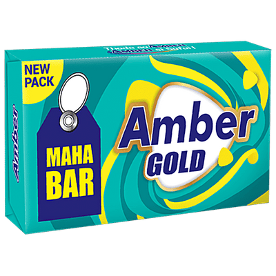 Amber Gold Maha Detergent Bar - Removes Dirt & Spot, For Washing Clothes