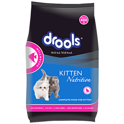 Drools Kitten Nutrition Dry Food - Ocean Fish, Rich In Protein & Fibre, For 1-12 Months