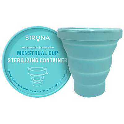 SIRONA Menstrual Cup Sterilizer | Microwave Safe, Collapsible and Easy to Use Sterilizer