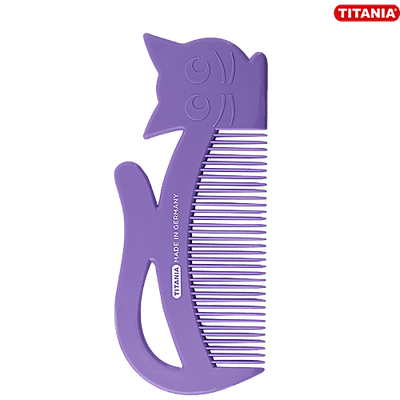 Titania Children's Hair Comb - Cat Design, Durable, Assorted Colour, DP100166