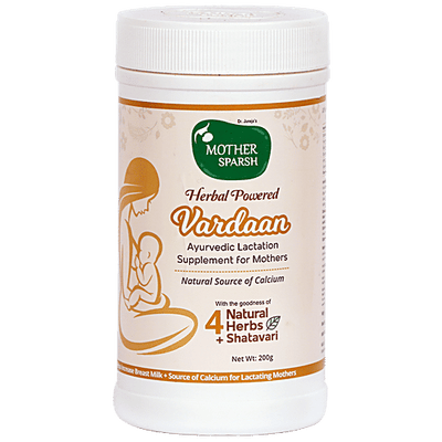 Mother Sparsh Vardaan Ayurvedic Lactation Supplement - 4 Natural Herbs & Shatavari, Rich In Calcium, For Mothers