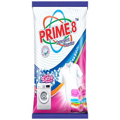 PRIME 8 Detergent Powder - Removes Odours, Stains, For Machine & Hand Wash