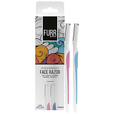 Furr By Pee Safe Face Razor - Advanced Nano Coated, No Side Burns, For All Skin Types
