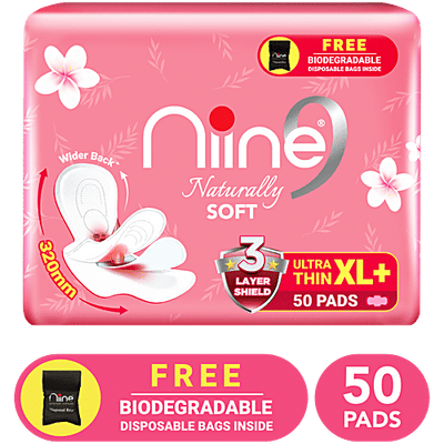 Niine Naturally Soft Ultra Thin Sanitary Pads - XL+