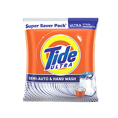 Tide Ultra-Semi-Auto Machine & Hand Wash With Stain Magnets For Outstanding Cleaning
