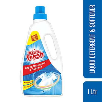 Stanfresh Liquid Detergent & Softener - Safe On Hands, Clothes, For Bucket & Machine Wash