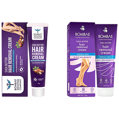 Bombae Shea Butter Hair Removal Cream - For Women With Aloe Vera & Bisabolol, For Sensitive Skin