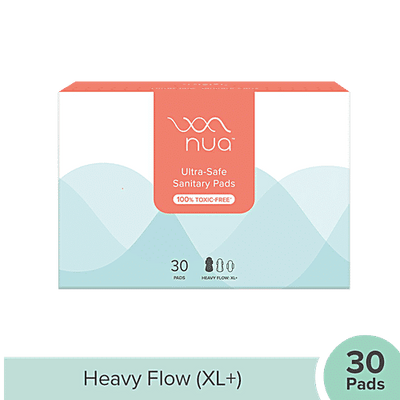 Nua Ultra Thin Leakproof Pads - Highly Absorbent, Rash-Free, XL