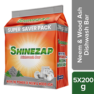 Shinezap Dishwash Bar - Neem & Wood Ash