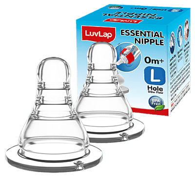 LuvLap Essential Nipple - L, Fast Flow