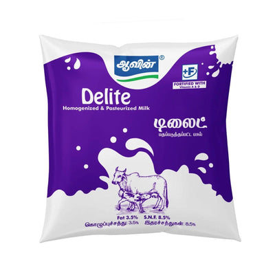 Aavin Delite Premium Fresh Cow Milk (Pouch)