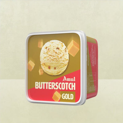 Amul Gold Butterscotch Ice Cream Tub