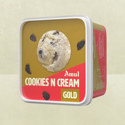 Amul Gold Cookies & Cream Ice Cream Tub