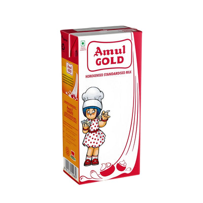 Amul Gold Homogenised Standardised Milk (Tetra Pack)