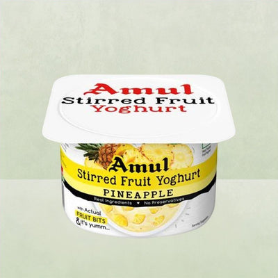 Amul Stirred Fruit Yoghurt- Pineapple