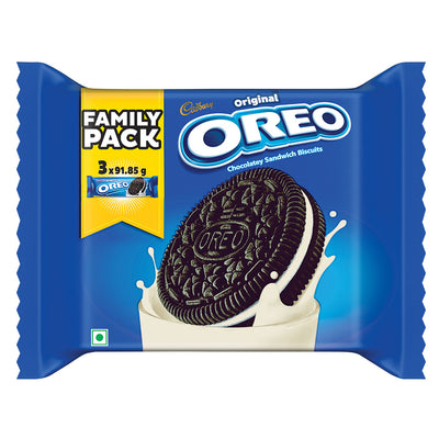 Cadbury Oreo Vanilla Flavour Crème Sandwich Biscuit Family Pack