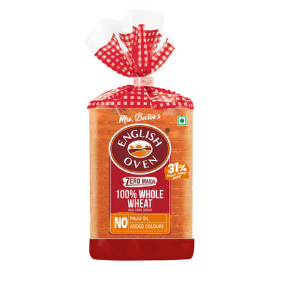 English Oven Zero Maida 100% Whole Wheat Bread