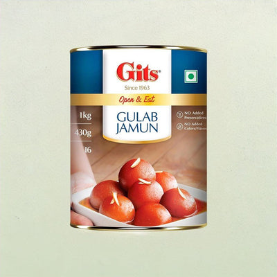 Gits Gulab Jamun Open & Eat (Tin)