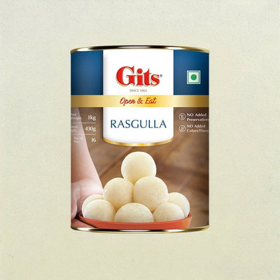 Gits Rasgulla Open & Eat (Tin)
