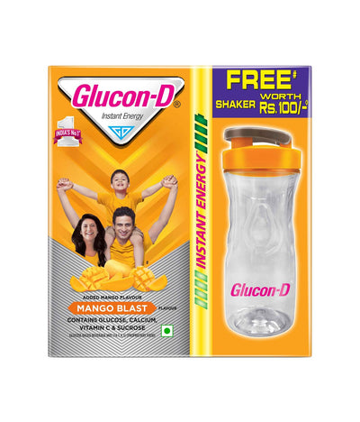 Glucon-D Instant Energy Health Drink Mango Blast - Refill (Shaker Free)